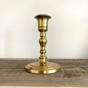 Brass candlestick 5 1/4” tall